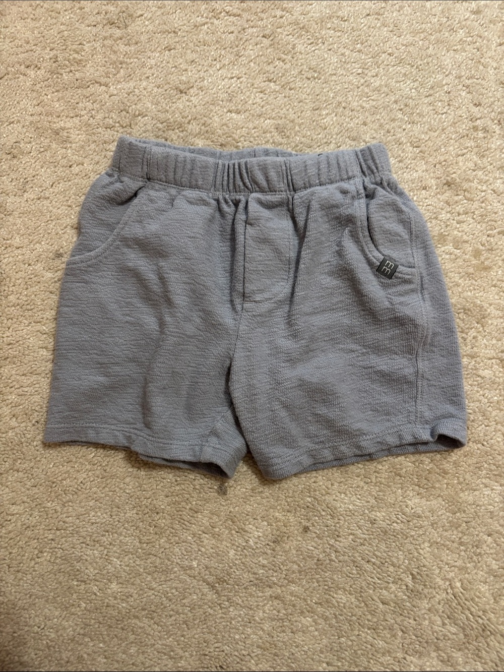 Gray Kids' Knit Elastic-Waist Shorts